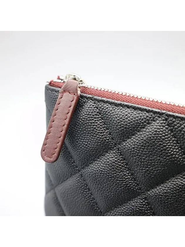 A82545 Classic Black Caviar Logo New Medium Clutch - CHANEL - BALAAN 3