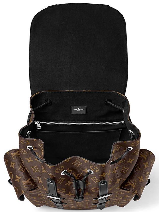 Christopher MM Monogram Macassar Canvas Backpack Brown - LOUIS VUITTON - BALAAN 4