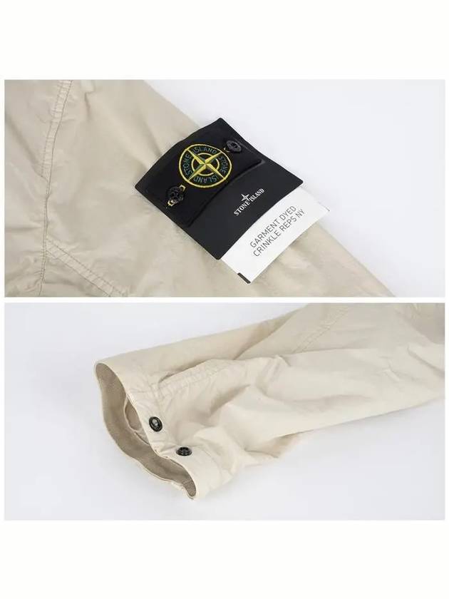 4100092 Crinkle Reps R-NY Wind Resistant Anti Drop Hooded Jacket Sand - STONE ISLAND - BALAAN 7