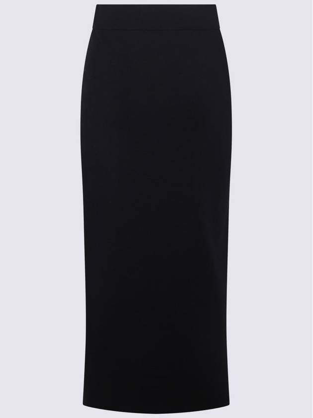 Fabiana Filippi Dark Blue Midi Skirt - FABIANA FILIPPI - BALAAN 2