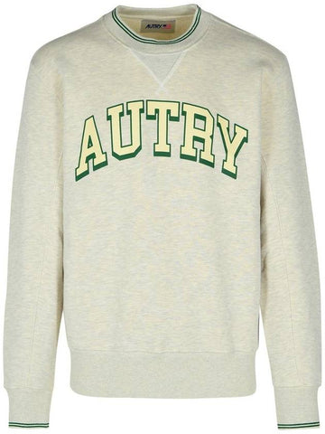 Autry Grey Cotton Blend Sweatshirt - AUTRY - BALAAN 1