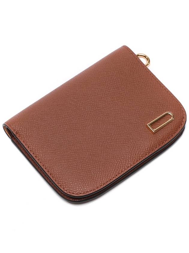 Vagabond Compact Alpina Calf Leather Half Wallet Tan - DELVAUX - BALAAN 6