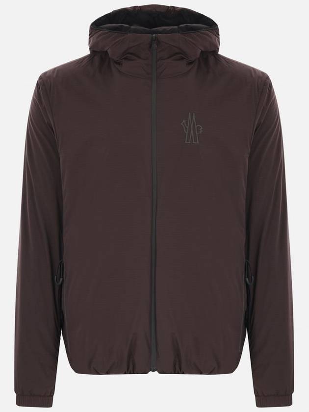 Men's Bissen Zip-Up Hoodie Dark Brown - MONCLER - BALAAN 2