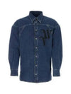 Spray Football Denim Long Sleeve Shirt Blue - VIVIENNE WESTWOOD - BALAAN 2