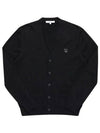 Bold Fox Head Patch Regular Cardigan Black - MAISON KITSUNE - BALAAN 2