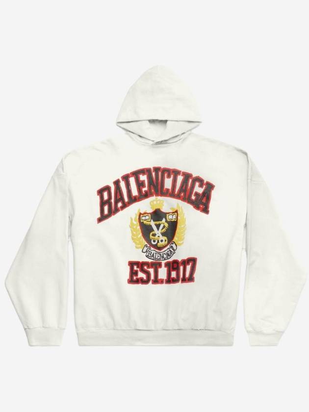 DIY College Medium Fit Hoodie White - BALENCIAGA - BALAAN 1