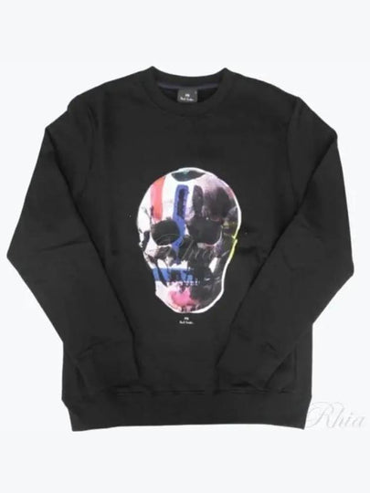 Skull Print Cotton Sweatshirt Black - PAUL SMITH - BALAAN 2