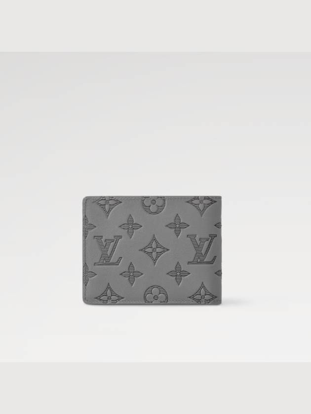 Monogram Shadow Multiple Half Wallet Grey - LOUIS VUITTON - BALAAN 10