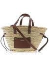 Cadix Mini Raffia Basket Tote Bag Cognac - ISABEL MARANT - BALAAN 2