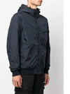 Wappen Patch Nylon Crinklips Hooded Jacket Navy Blue - STONE ISLAND - BALAAN 5