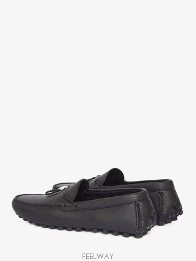 CD Diamond Grained Calfskin Loafers Black - DIOR - BALAAN 6