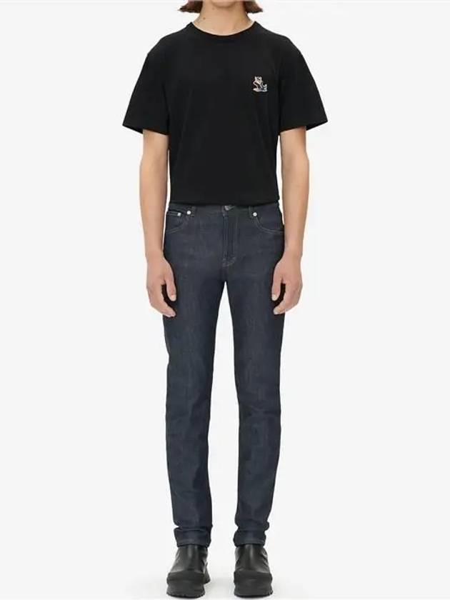 Men's Slim Fit Denim Jean Indigo Blue - MAISON KITSUNE - BALAAN 7