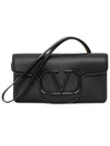 V Logo Clutch Bag Black - VALENTINO - BALAAN 1