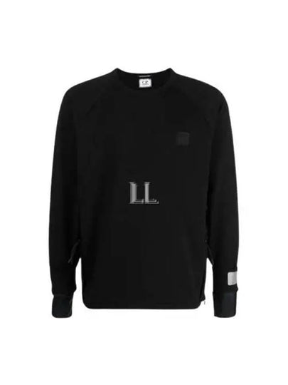 Metropolis Series Stretch Fleece Pocket Sweatshirt Black - CP COMPANY - BALAAN 2