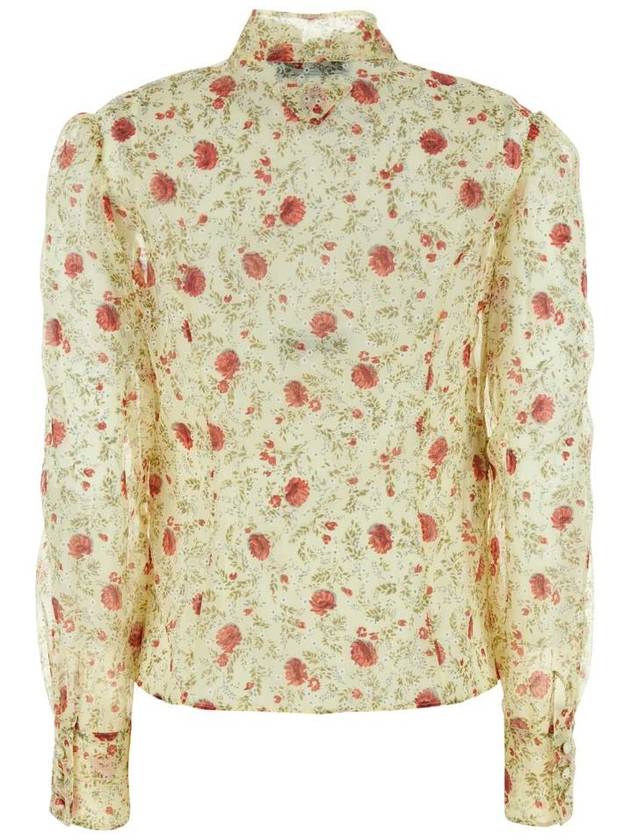 printed chiffon shirt beige - PRADA - BALAAN 3