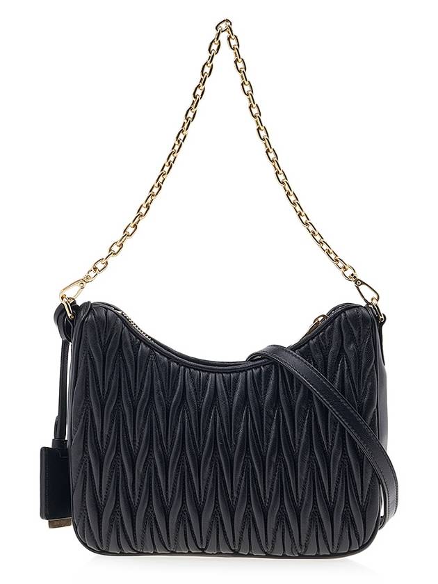 Matelasse Nappa Leather Shoulder Bag Black - MIU MIU - BALAAN 4