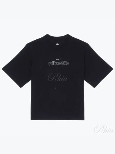 SB Skate Short Sleeve T-Shirt Black - NIKE - BALAAN 2