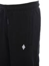 Cross Relaxed Drawstring Track Pants Black - MARCELO BURLON - BALAAN 4