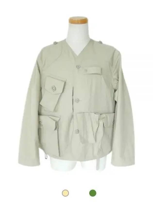 South2 West8 Nami Seopal Multi Pocket Button Jacket Beige Charcoal KP770 - SOUTH2 WEST8 - BALAAN 1