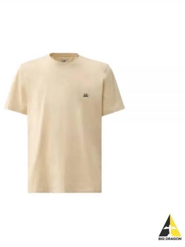 30/1 Jersey Logo Short Sleeve T-Shirt Beige - CP COMPANY - BALAAN 2