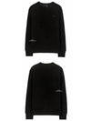 Fairview Face Patch Crew Neck Sweatshirt Black - ACNE STUDIOS - BALAAN 6