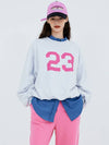 23 Print Sweatshirt White melange - KOOKEESEE - BALAAN 4