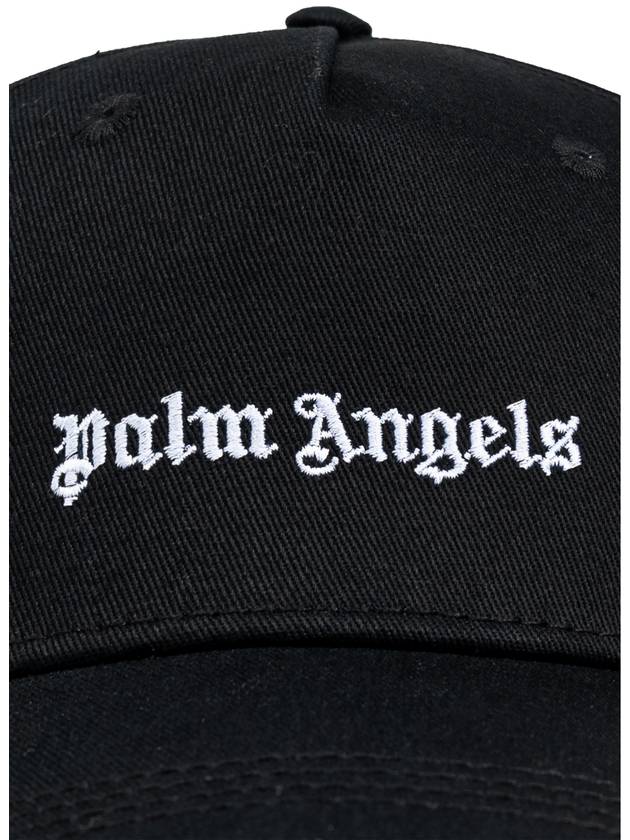 Classic Logo Ball Cap Black - PALM ANGELS - BALAAN 5