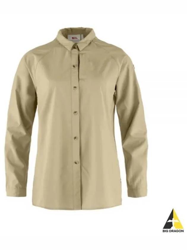 Women's Abisko Hike Long Sleeves Shirt Beige - FJALL RAVEN - BALAAN 2