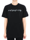 Moncler Women s Print Logo Short Sleeve Black 8C00028 829HP 999 - MONCLER - BALAAN 2