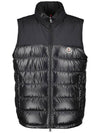 1A00058 595ZJ 999 CERCES Cerces logo patch down vest black men's jacket TJ - MONCLER - BALAAN 1