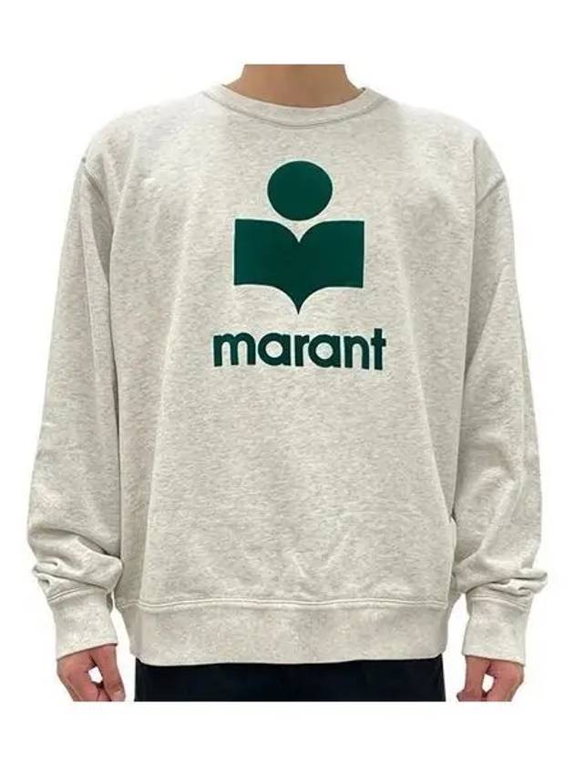 Men s MIKOY Velor Logo Sweatshirt Ecru 1094521 - ISABEL MARANT - BALAAN 1