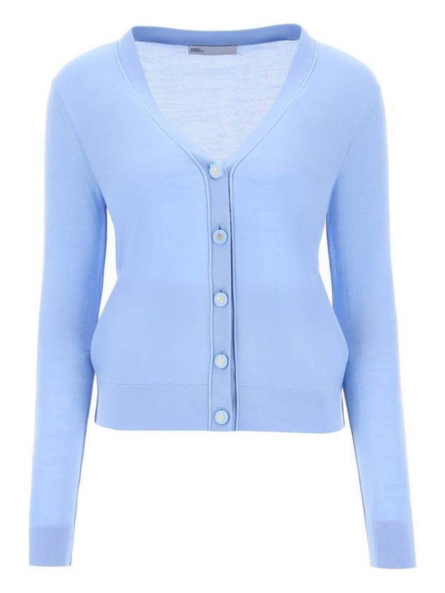 Simone Knit Cardigan Blue - TORY BURCH - BALAAN 1