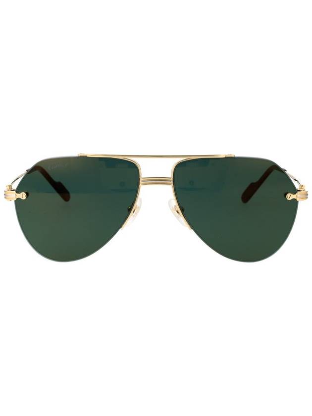 Eyewear Round Frame Tinted Sunglasses CT0427S - CARTIER - BALAAN 2