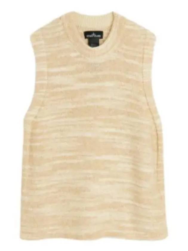 Shadow Project Knit Vest Beige - STONE ISLAND - BALAAN 2