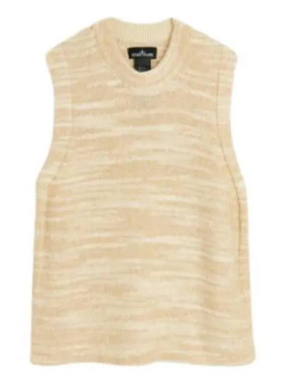 Shadow Project Knit Vest Beige - STONE ISLAND - BALAAN 2