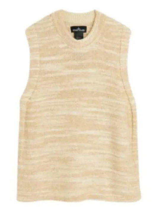 Shadow Project Knit Vest Beige - STONE ISLAND - BALAAN 2