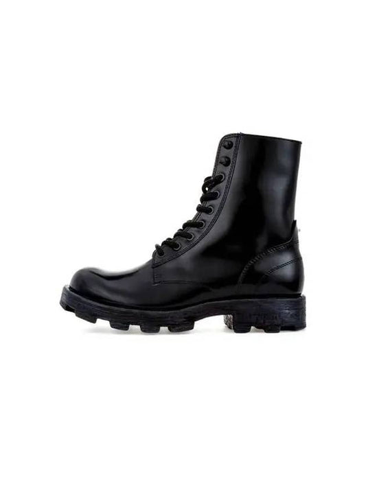 Men's D HAMMER Combat Boots Black 270270 - DIESEL - BALAAN 1