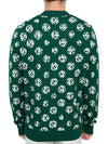 Men's Golf Gus Jacquard Crew Neck Sweater Green - J.LINDEBERG - BALAAN 5