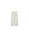 Glossy Logo Wide Sweatpants Cream - YCW - BALAAN 2