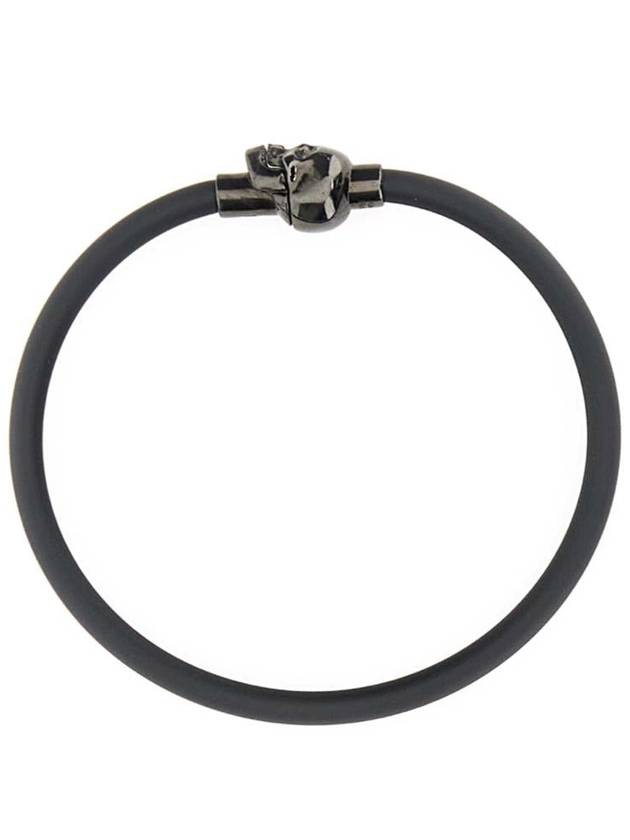 Skull Rubber Bracelet Black - ALEXANDER MCQUEEN - BALAAN 2