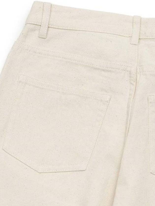 High Waist Cropped Straight Jeans White - A.P.C. - BALAAN 6