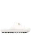 Twins Textile Leather Slide Slipper White - CAMPER - BALAAN 2