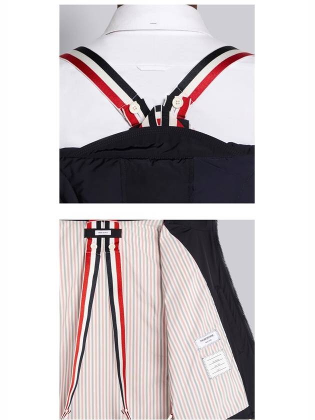 Poly Twill Down Filled 4-Bar Ski Padding Navy - THOM BROWNE - BALAAN 6