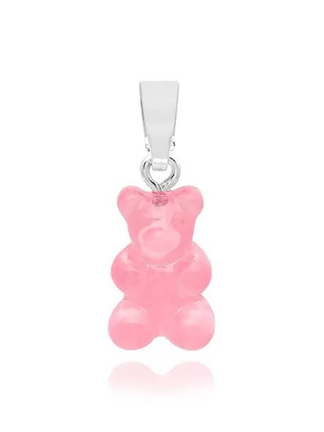 Nostalgia Bear Classic Bubblegum Silver Pendant Charm - CRYSTAL HAZE - BALAAN 1