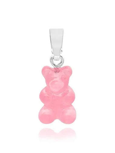 NOSTALGIA BEAR BUBBLEGUM CLASSIC CONNECTOR SILVER Pendant Charm - CRYSTAL HAZE - BALAAN 1