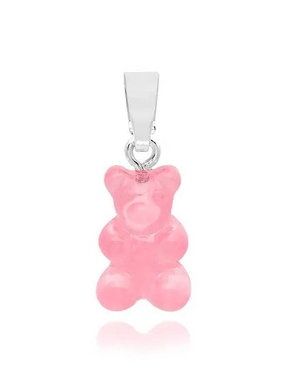 NOSTALGIA BEAR BUBBLEGUM CLASSIC CONNECTOR SILVER Pendant Charm - CRYSTAL HAZE - BALAAN 2