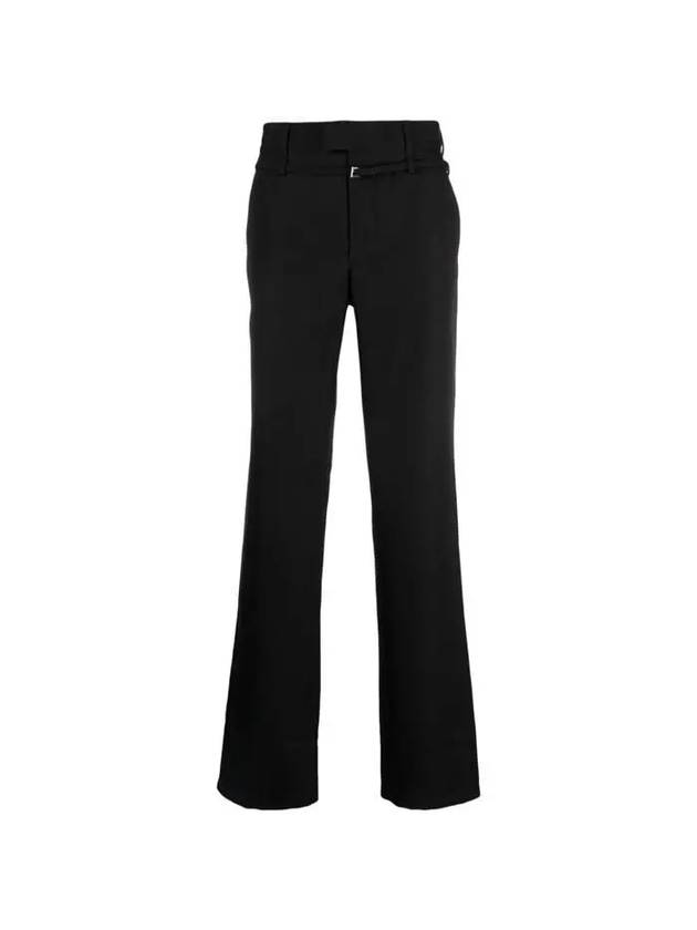 FW23 belt detail pants black 236PA061 - JACQUEMUS - BALAAN 1