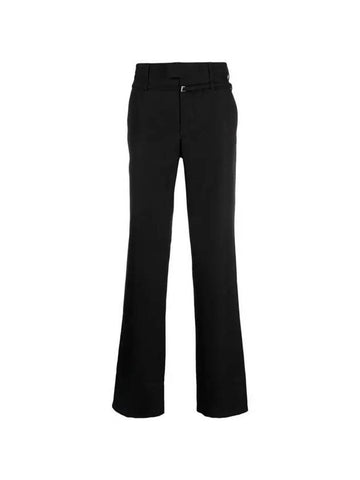 FW23 belt detail pants black 236PA061 - JACQUEMUS - BALAAN 1