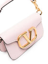 Gold Hardware V Logo Shoulder Bag Pink - VALENTINO - BALAAN 5