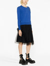 ORB Embroid Logo Knit Top Blue - VIVIENNE WESTWOOD - BALAAN 4